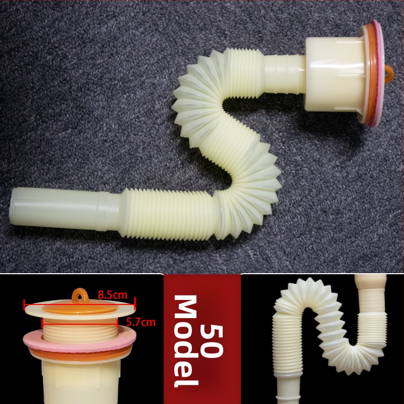 Univerzálny odtokový set pre mop drez a rôzne umývadlá, odtoková trubka typu P, CE certifikát, univerzálny súbor príslušenstva