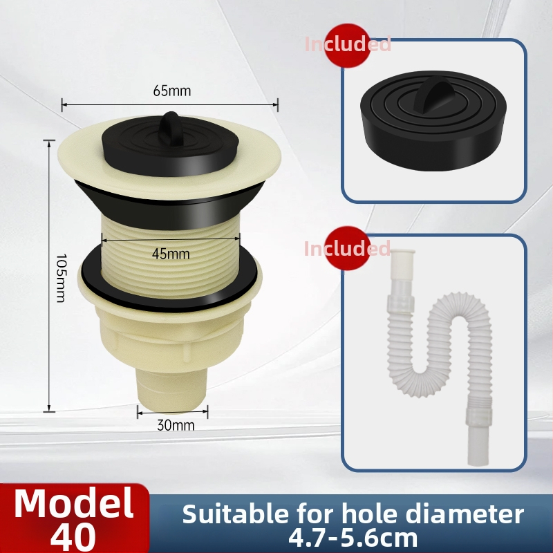 Univerzálny odtokový set pre mop drez a rôzne umývadlá, odtoková trubka typu P, CE certifikát, univerzálny súbor príslušenstva