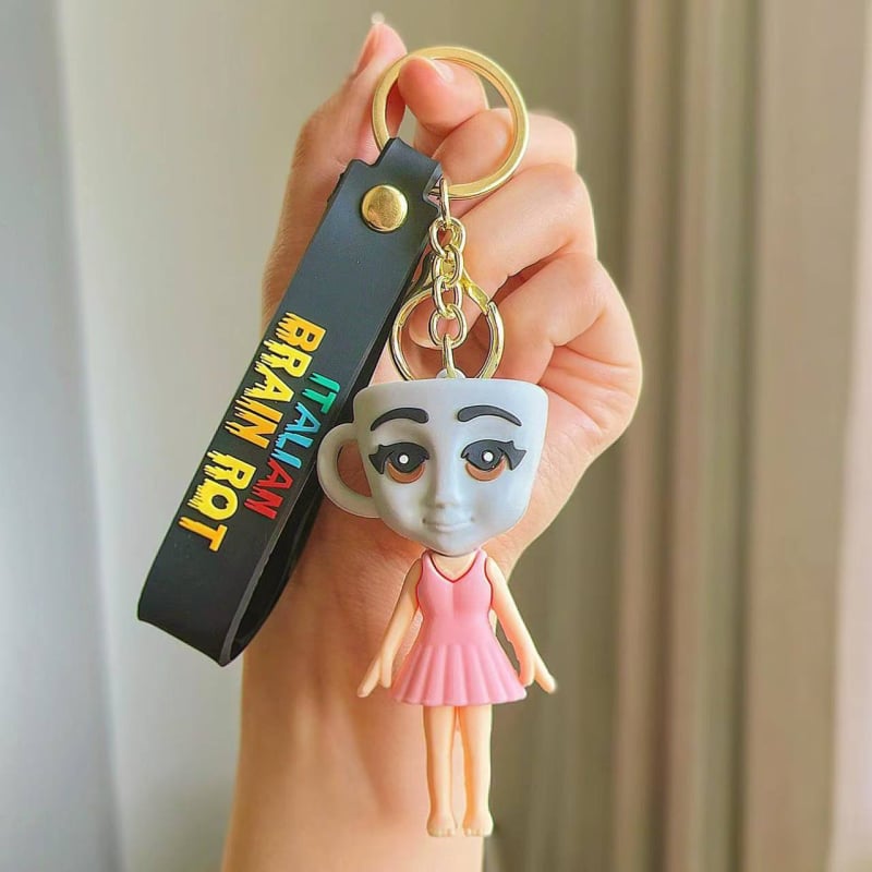 Κλειδάκι σιλικόνης με καρτούν σχέδιο, φιγούρα με παπούτσια και καρχαρία ανάμεσα σε θαλάσσια είδη; ιδανικό δώρο (Υλικό: Σιλικόνη; Στυλ: Καρτούν; Ευκαιρίες δώρων: γάμοι, γενέθλια, ενθύμιο ταξιδιού, αποφοίτηση)