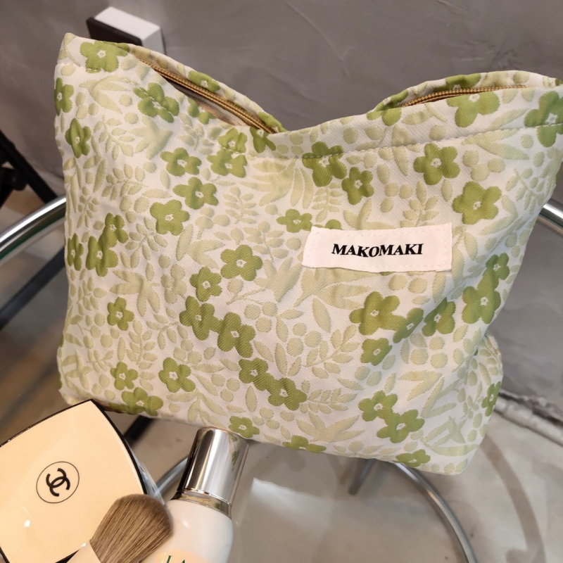 Vászon kozmetikai táska nőknek, hordozható, nagy kapacitású rendező a sminkhez és a higiéniai termékekhez, belső béléssel.