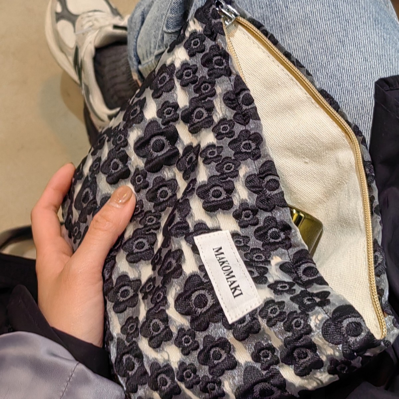 Vászon kozmetikai táska nőknek, hordozható, nagy kapacitású rendező a sminkhez és a higiéniai termékekhez, belső béléssel.