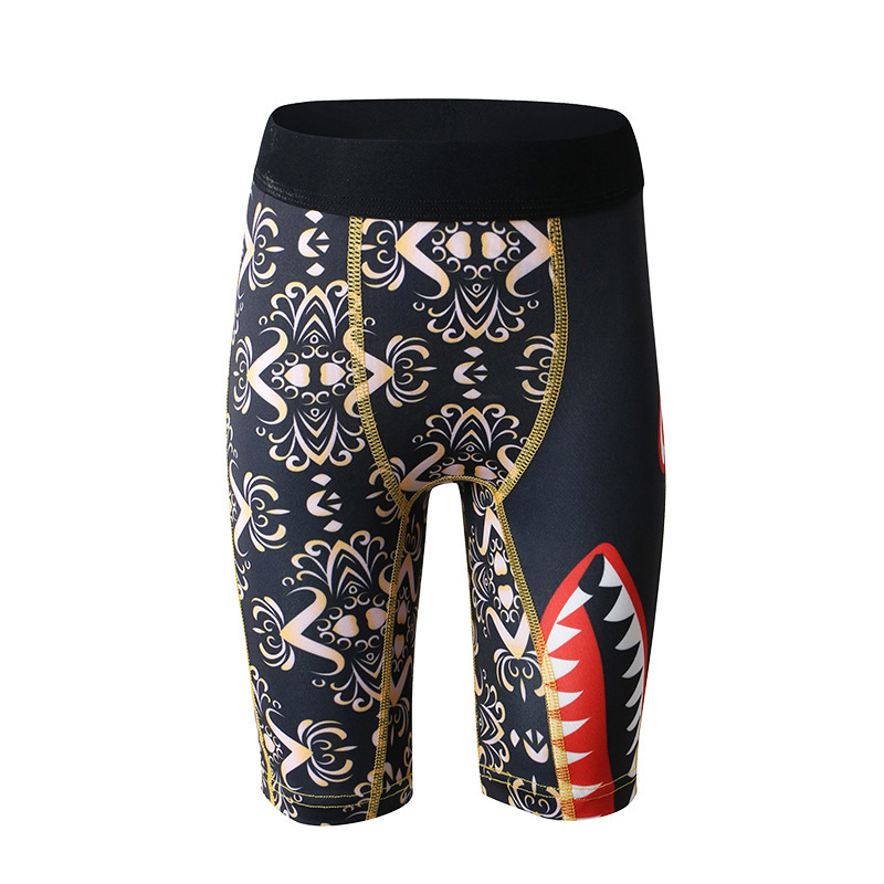 Boxeri pentru copii băieți din poliester, imprimeu cu rechin desen animat, talie medie, pentru copii 3-8 ani, sezon iarnă 2025, 90% poliester