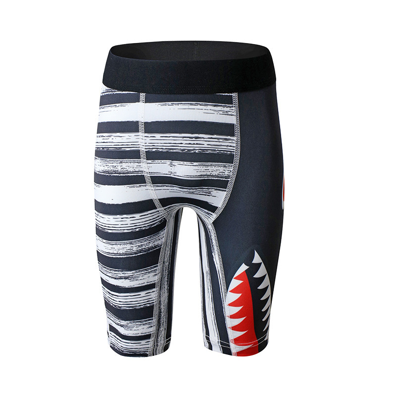 Boxeri pentru copii băieți din poliester, imprimeu cu rechin desen animat, talie medie, pentru copii 3-8 ani, sezon iarnă 2025, 90% poliester