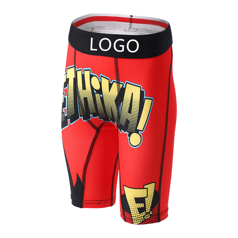 Boxeri pentru copii băieți din poliester, imprimeu cu rechin desen animat, talie medie, pentru copii 3-8 ani, sezon iarnă 2025, 90% poliester