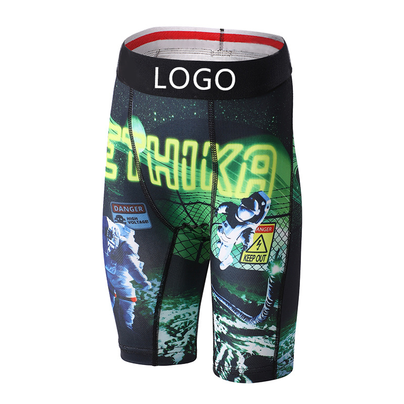 Boxeri pentru copii băieți din poliester, imprimeu cu rechin desen animat, talie medie, pentru copii 3-8 ani, sezon iarnă 2025, 90% poliester