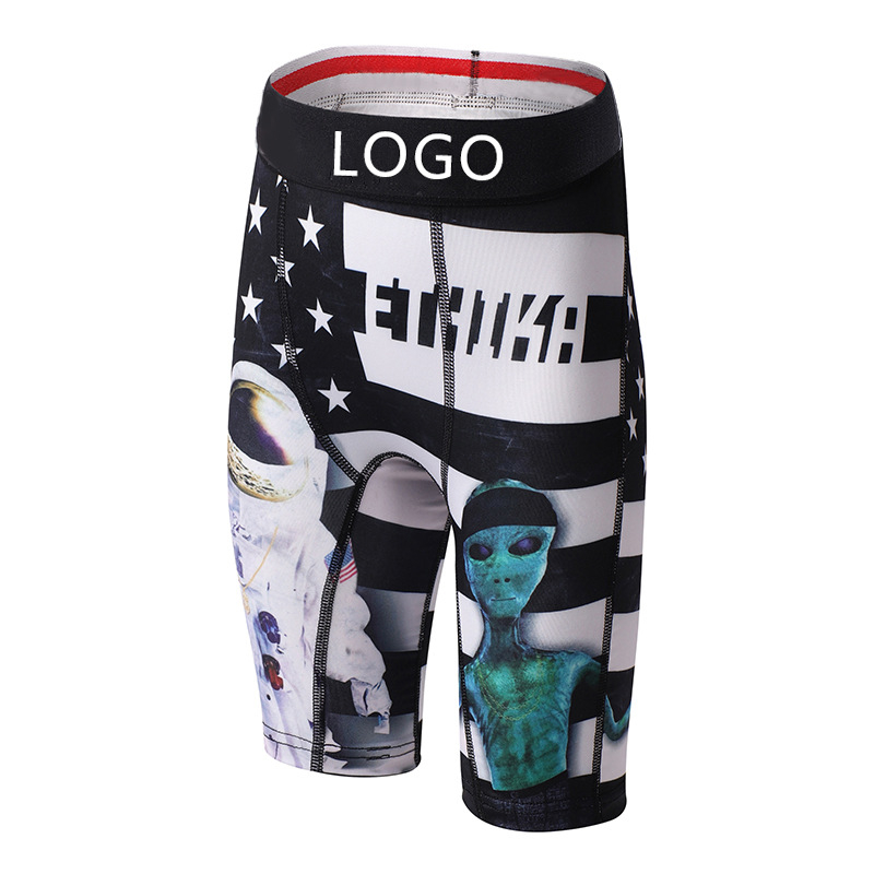 Boxeri pentru copii băieți din poliester, imprimeu cu rechin desen animat, talie medie, pentru copii 3-8 ani, sezon iarnă 2025, 90% poliester