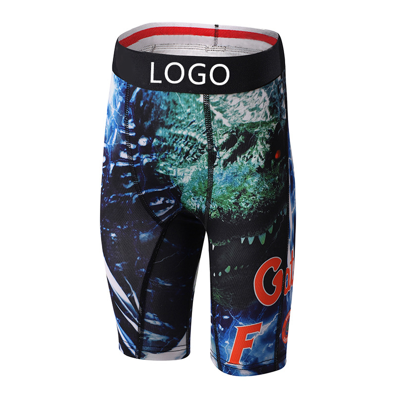 Boxeri pentru copii băieți din poliester, imprimeu cu rechin desen animat, talie medie, pentru copii 3-8 ani, sezon iarnă 2025, 90% poliester