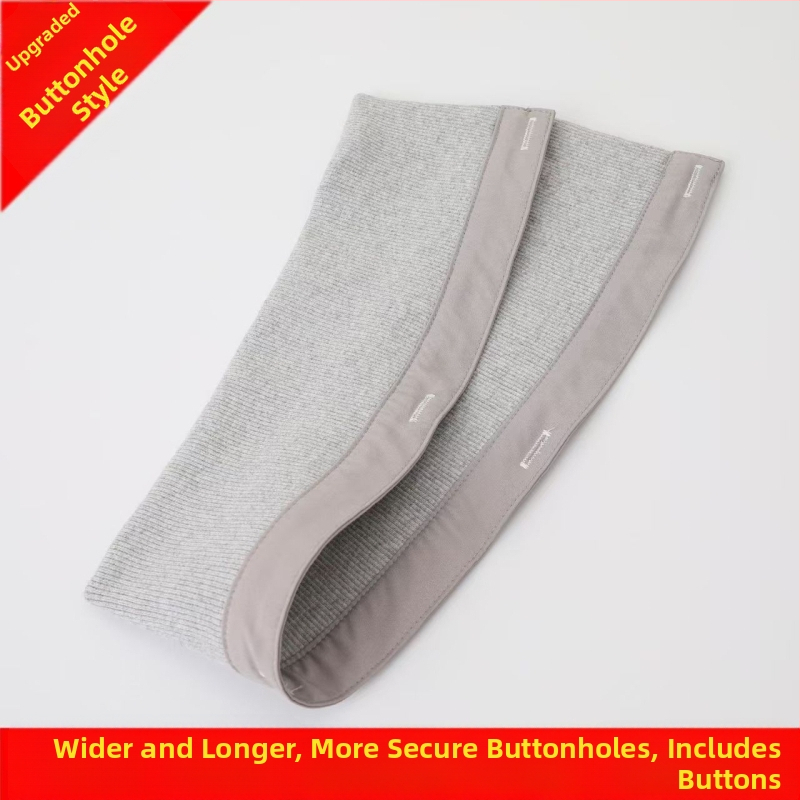 Защитник за яка на пухено яке, премахващ се с резба, топъл, сменяем, унисекс. Материал: полиестерна прежда. Сезон: есен 2025. За възрастни