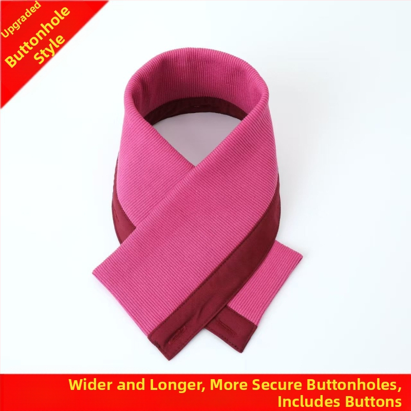 Защитник за яка на пухено яке, премахващ се с резба, топъл, сменяем, унисекс. Материал: полиестерна прежда. Сезон: есен 2025. За възрастни