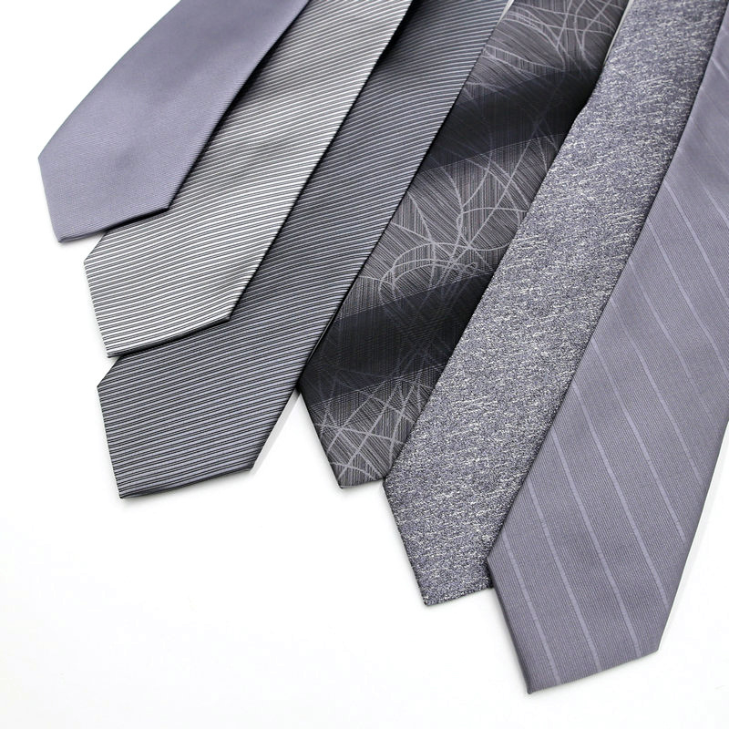 Γραβάτα για άνδρες, ζακάρτ ύφανση με ρίγες, στυλ βέλους, επένδυση πολυεστέρας