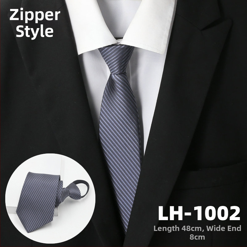 Γραβάτα για άνδρες, ζακάρτ ύφανση με ρίγες, στυλ βέλους, επένδυση πολυεστέρας