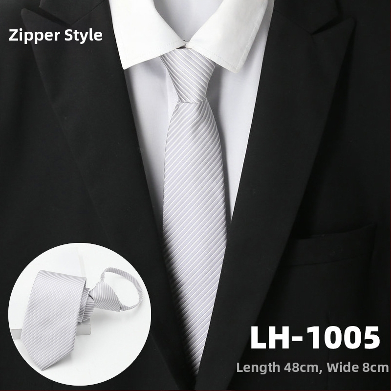 Γραβάτα για άνδρες, ζακάρτ ύφανση με ρίγες, στυλ βέλους, επένδυση πολυεστέρας