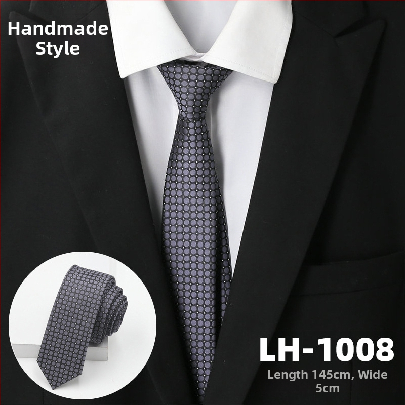 Γραβάτα για άνδρες, ζακάρτ ύφανση με ρίγες, στυλ βέλους, επένδυση πολυεστέρας