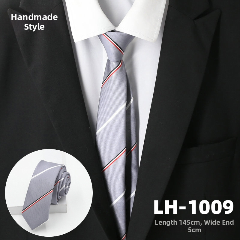 Γραβάτα για άνδρες, ζακάρτ ύφανση με ρίγες, στυλ βέλους, επένδυση πολυεστέρας