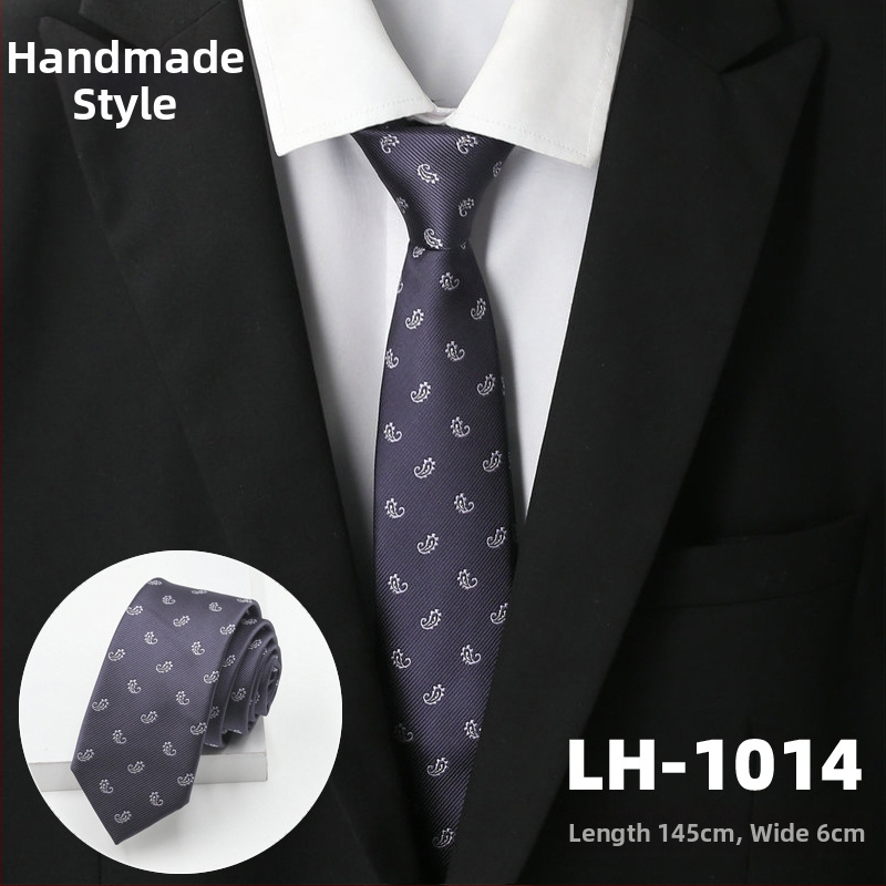 Γραβάτα για άνδρες, ζακάρτ ύφανση με ρίγες, στυλ βέλους, επένδυση πολυεστέρας