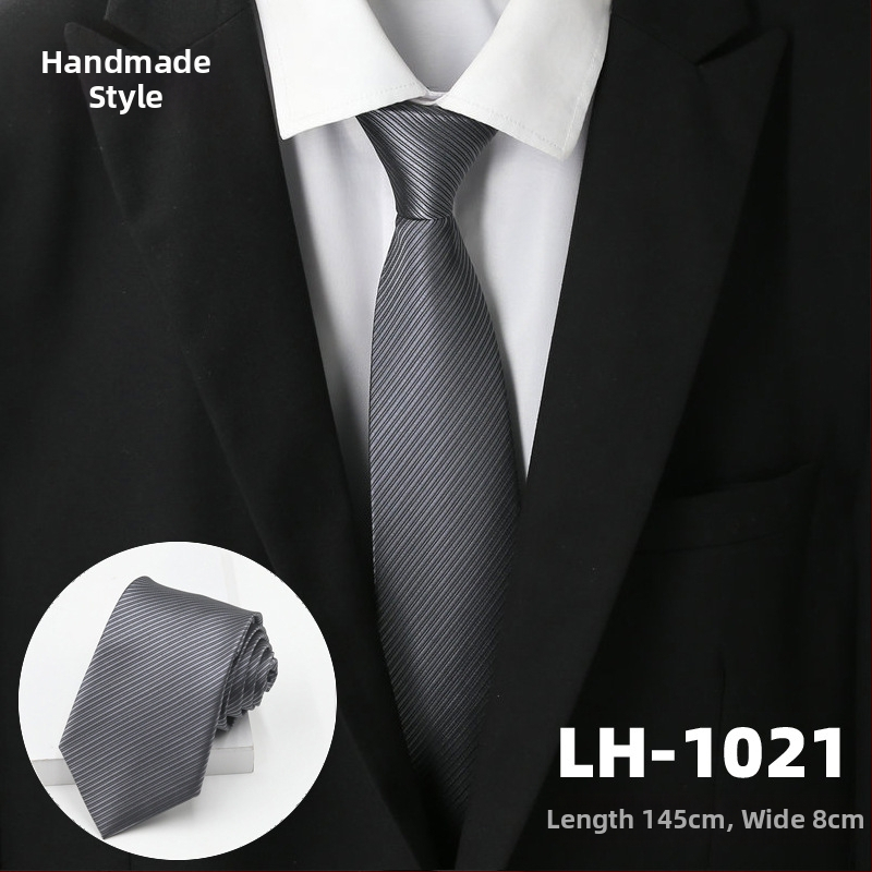 Γραβάτα για άνδρες, ζακάρτ ύφανση με ρίγες, στυλ βέλους, επένδυση πολυεστέρας