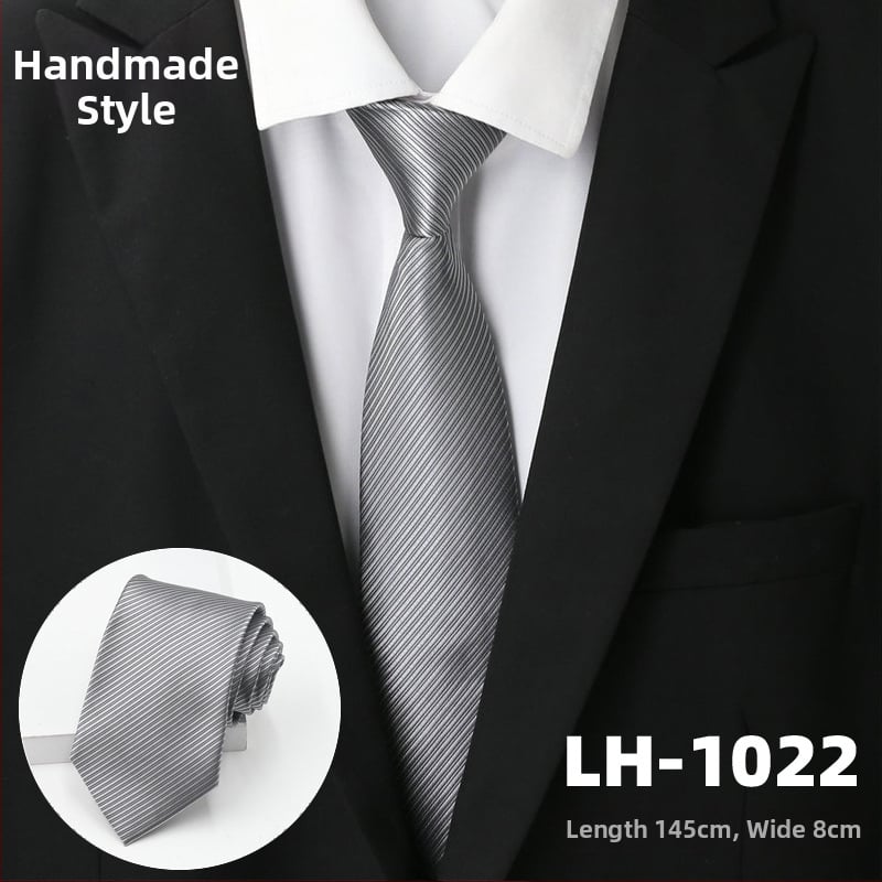 Γραβάτα για άνδρες, ζακάρτ ύφανση με ρίγες, στυλ βέλους, επένδυση πολυεστέρας