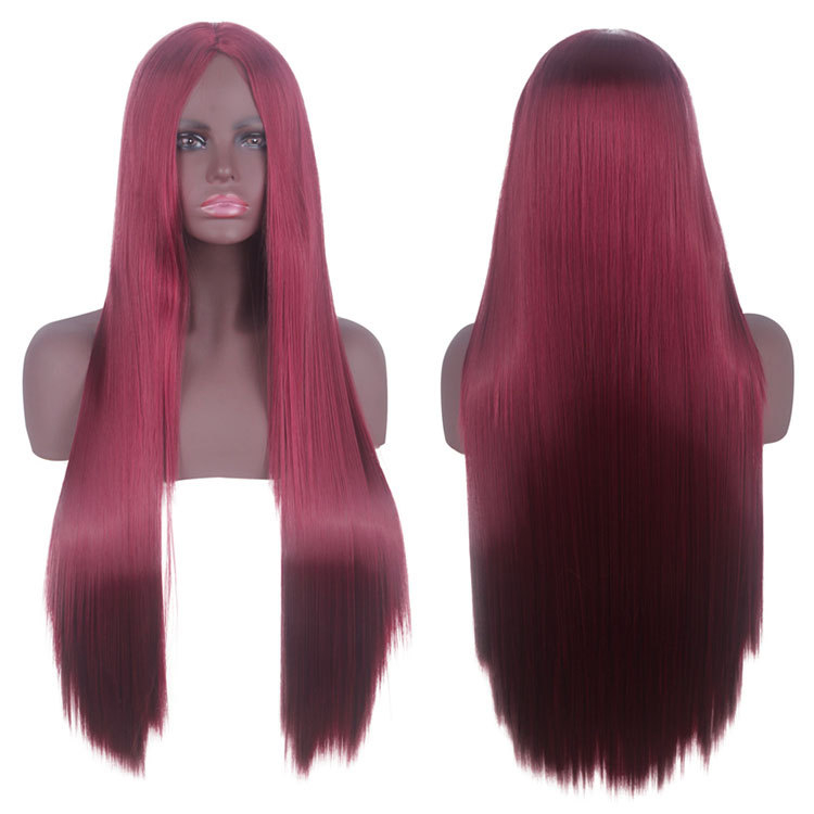 Lord Sanda perucă cosplay anime, lungă drept, fibră rezistentă la temperaturi înalte, model ZB80002-1