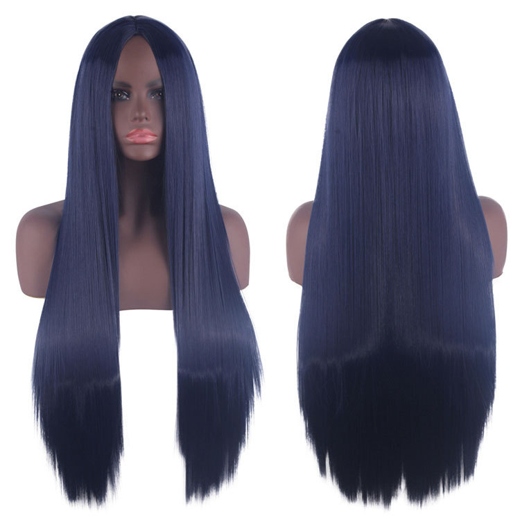Lord Sanda perucă cosplay anime, lungă drept, fibră rezistentă la temperaturi înalte, model ZB80002-1