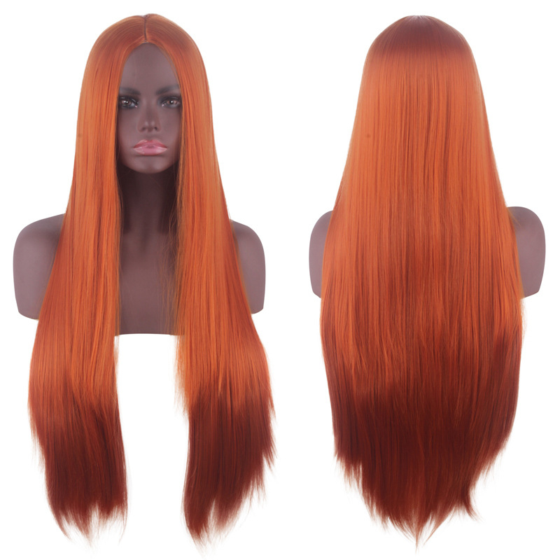 Lord Sanda perucă cosplay anime, lungă drept, fibră rezistentă la temperaturi înalte, model ZB80002-1