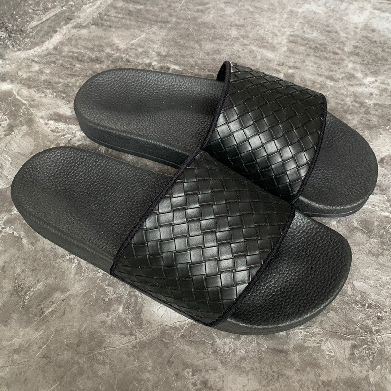 Slapi de plajă unisex împletiti, partea superioară PVC, talpă PVC, antiderapant, exterior, stil lejer, 18–40 ani, primăvara 2024