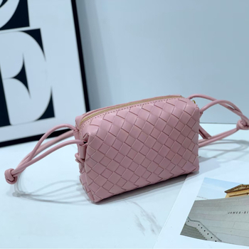 Ručne tkaná malá štvorcová taška na rameno, Oxford látka, zips zapínanie, vnútorné vrecká na telefón a dokumenty, jednopásová ramenná taška