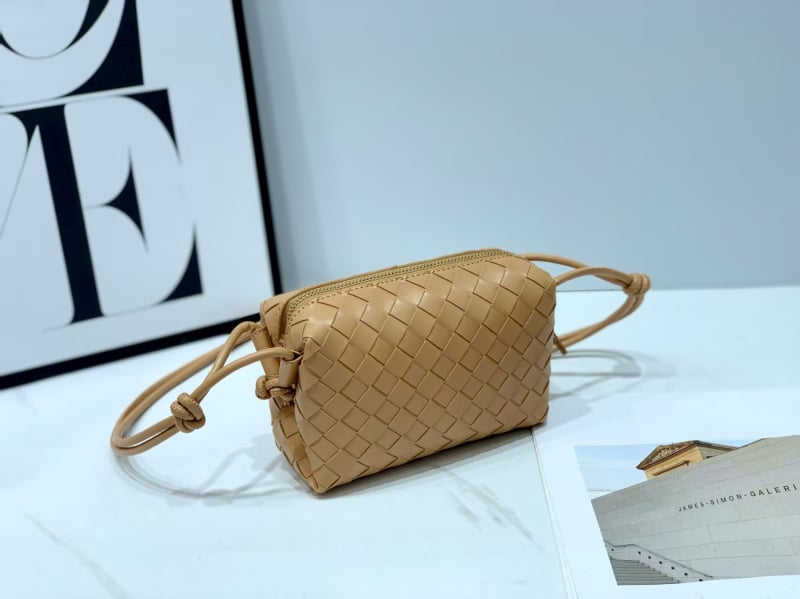 Ručne tkaná malá štvorcová taška na rameno, Oxford látka, zips zapínanie, vnútorné vrecká na telefón a dokumenty, jednopásová ramenná taška