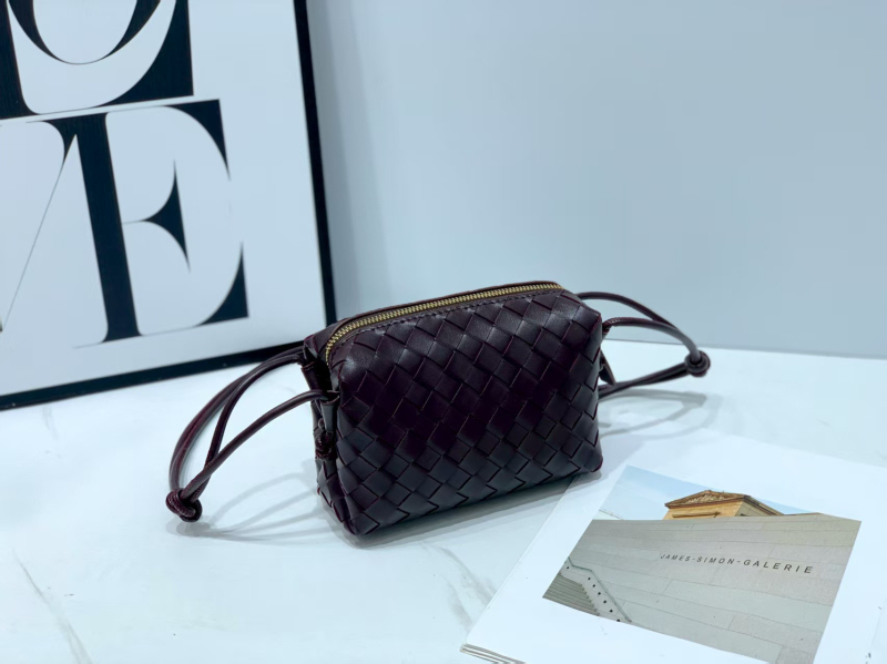 Ručne tkaná malá štvorcová taška na rameno, Oxford látka, zips zapínanie, vnútorné vrecká na telefón a dokumenty, jednopásová ramenná taška