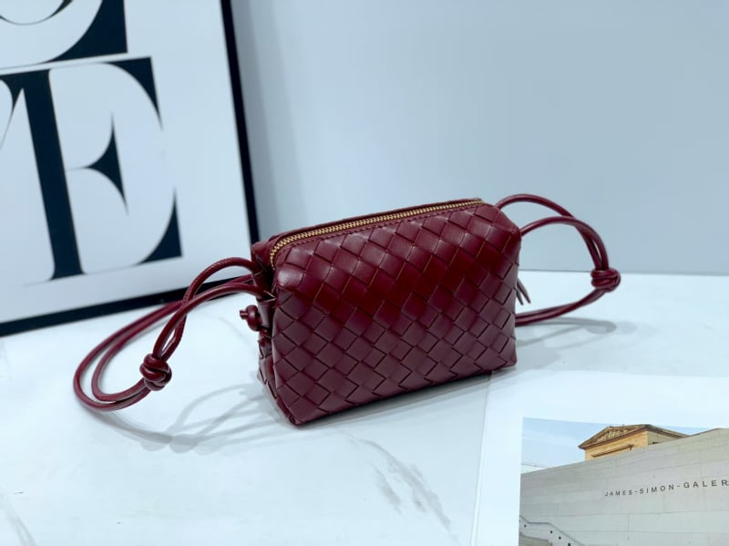 Ručne tkaná malá štvorcová taška na rameno, Oxford látka, zips zapínanie, vnútorné vrecká na telefón a dokumenty, jednopásová ramenná taška