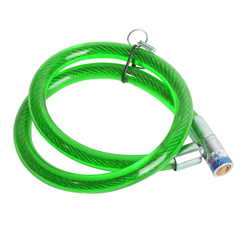 Oakman kábelzár, modell Wire lock, anyag: vas és PVC, kerékpárok, elektromos járművek és motorkerékpárok számára