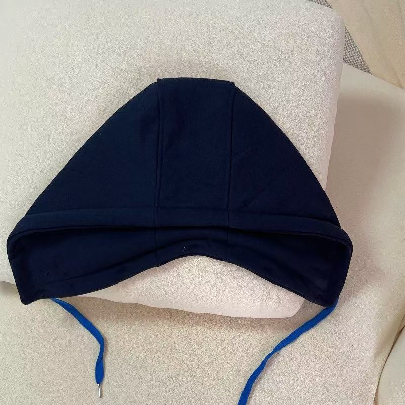 Kapucnis dzseki levehető elől, egyszínű pamut, kevert bélés, lazább stílus, tavasz 2025, felnőttek