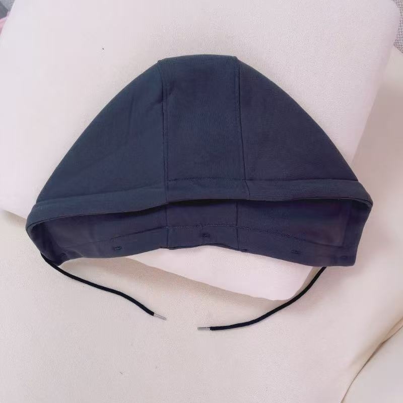 Kapucnis dzseki levehető elől, egyszínű pamut, kevert bélés, lazább stílus, tavasz 2025, felnőttek