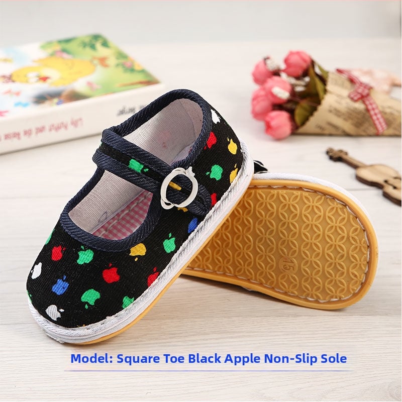 Baba textilcipő, kínai stílusú, pamut felsőrész, légáteresztő, 12–36 hónap