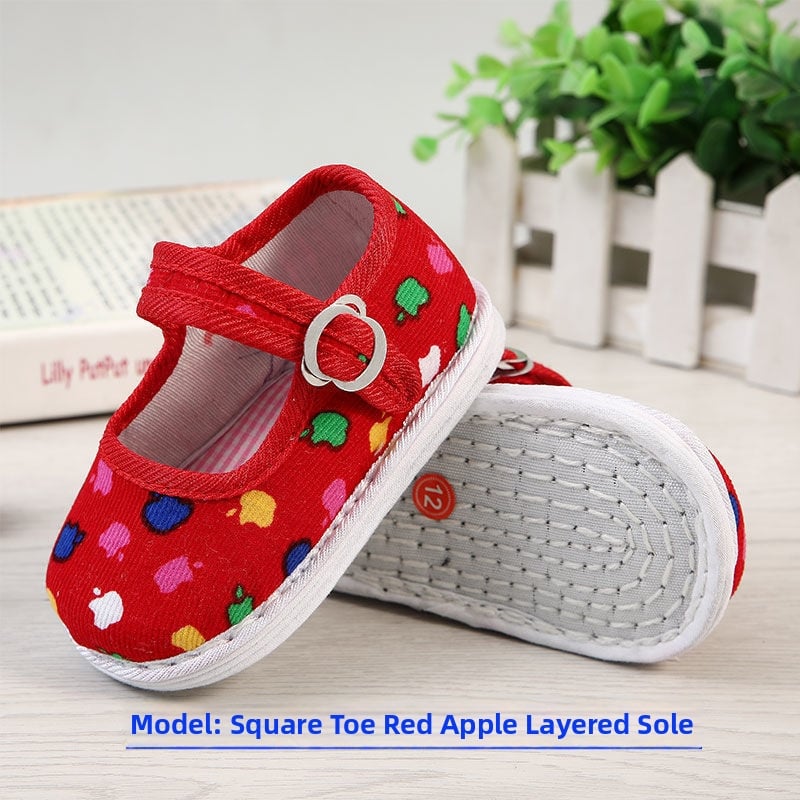 Baba textilcipő, kínai stílusú, pamut felsőrész, légáteresztő, 12–36 hónap