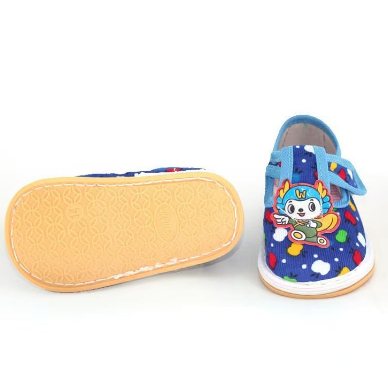 Baba textilcipő, kínai stílusú, pamut felsőrész, légáteresztő, 12–36 hónap