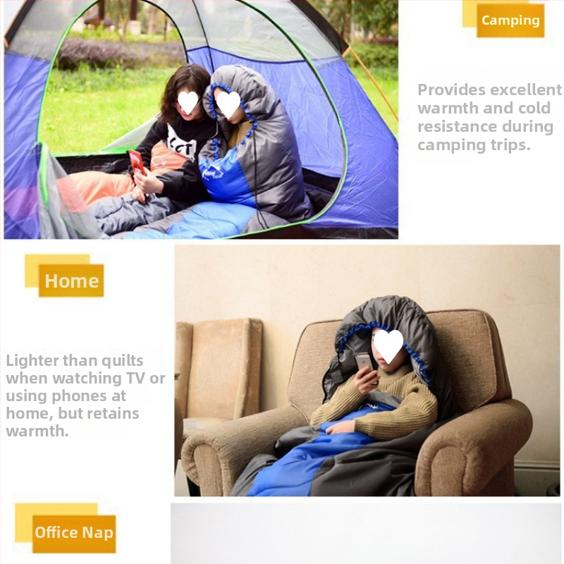 Σάκος ύπνου για ενήλικες με γέμισμα από κενό βαμβάκι (βάρος 1,0–2,3 kg)