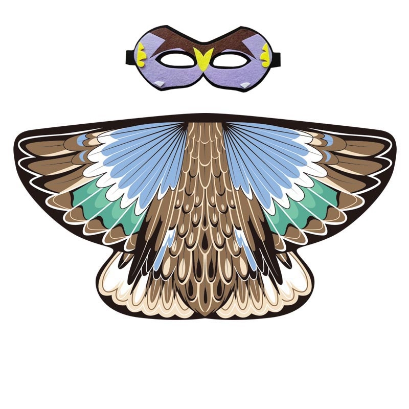 Partytree Detský scénický kostým: plášť s krídlami motýľa, víla a anjela, neutrálne pohlavie, zmes chemických vlákien, leto 2022, vhodné pre deti do 17 rokov