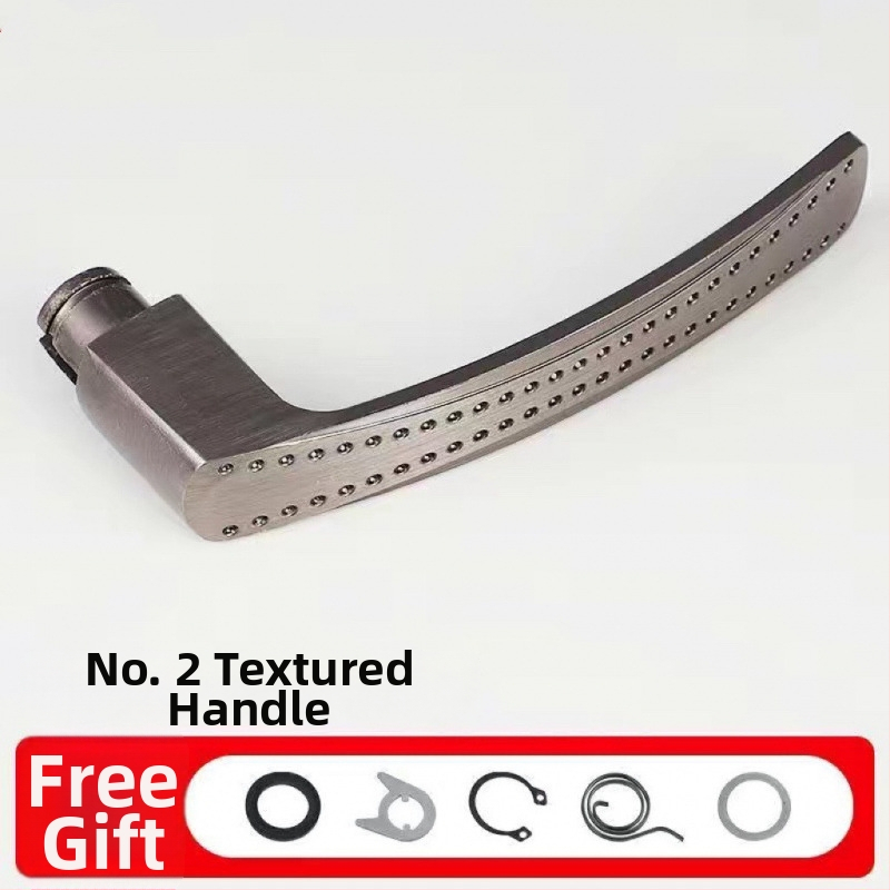 Kľučka na dvere do spálne s protikrádežnou zámkou, model 1, moderný minimalistický štýl, s príslušenstvom