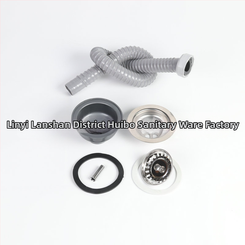 Sada odtokových potrubí pre drez z nehrdzavejúcej ocele so systémom proti zápachu, model 042, hmotnosť 200 g