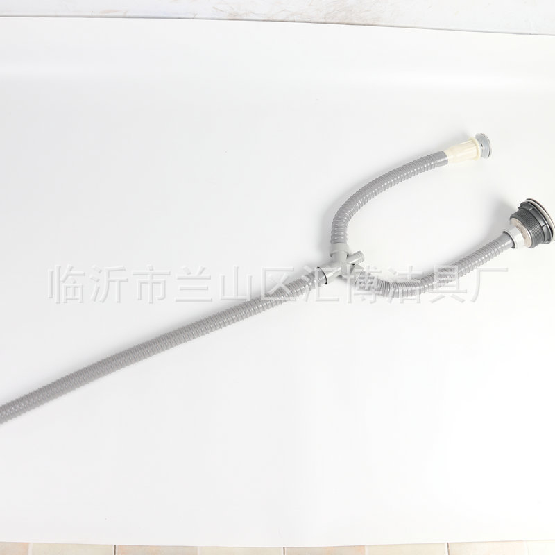 Комплект дренаж за кухненска мивка от неръждаема стомана, с функция против миризма, модел 042, тегло 200 g