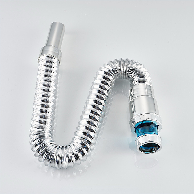 Automatická zátka k umývadlu, tvar S, bounce typ, materiál plast a nerezová oceľ, model DR, značka Xuan oh