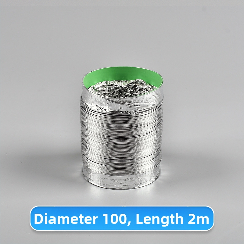 Телескопична двупластова дебела вентилационна тръба с алуминиево фолио за кухня и баня