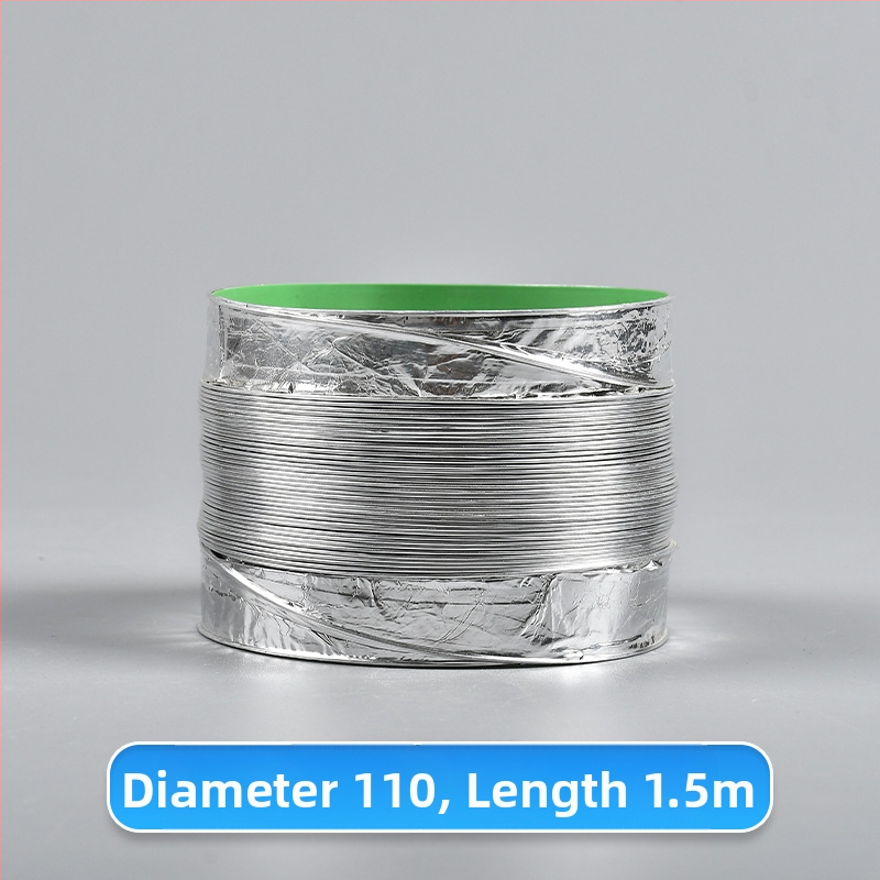 Телескопична двупластова дебела вентилационна тръба с алуминиево фолио за кухня и баня