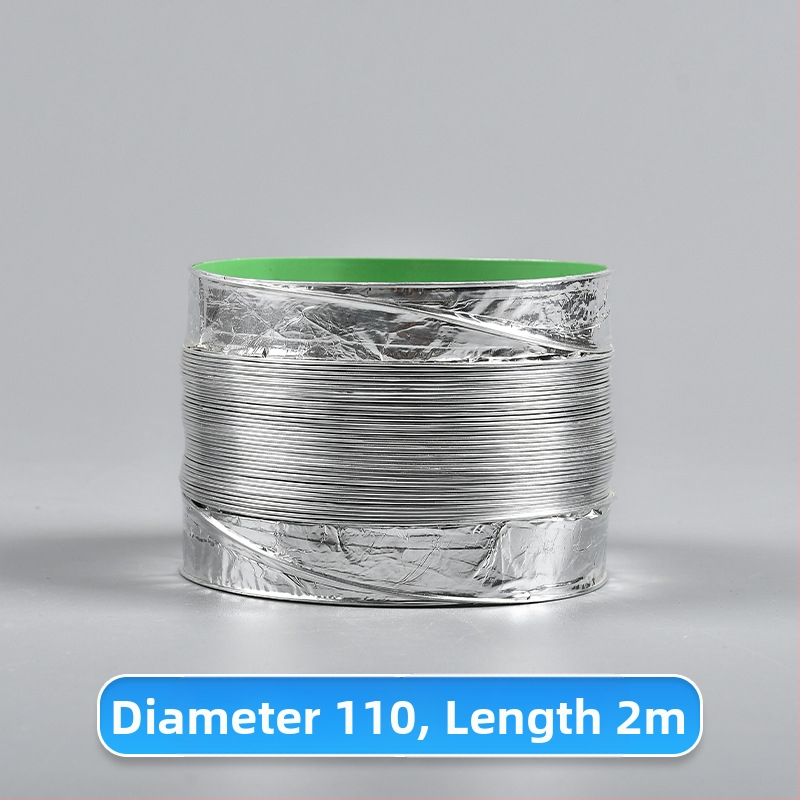 Телескопична двупластова дебела вентилационна тръба с алуминиево фолио за кухня и баня