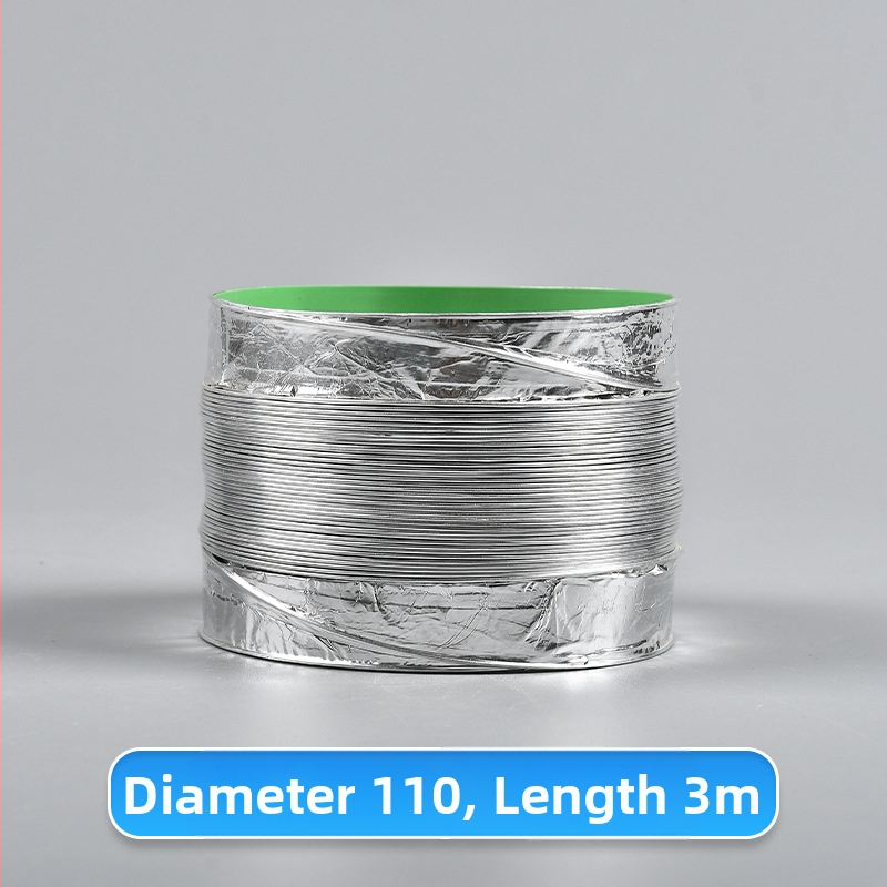 Телескопична двупластова дебела вентилационна тръба с алуминиево фолио за кухня и баня