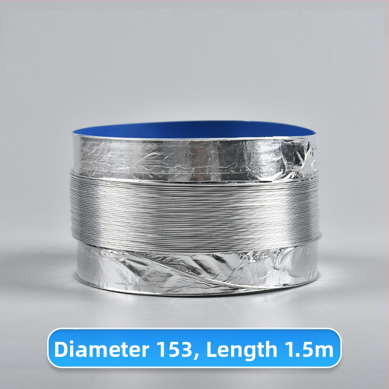 Телескопична двупластова дебела вентилационна тръба с алуминиево фолио за кухня и баня