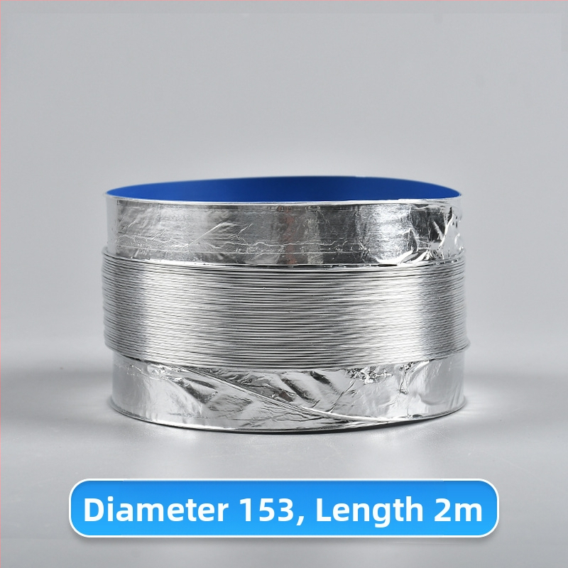 Телескопична двупластова дебела вентилационна тръба с алуминиево фолио за кухня и баня