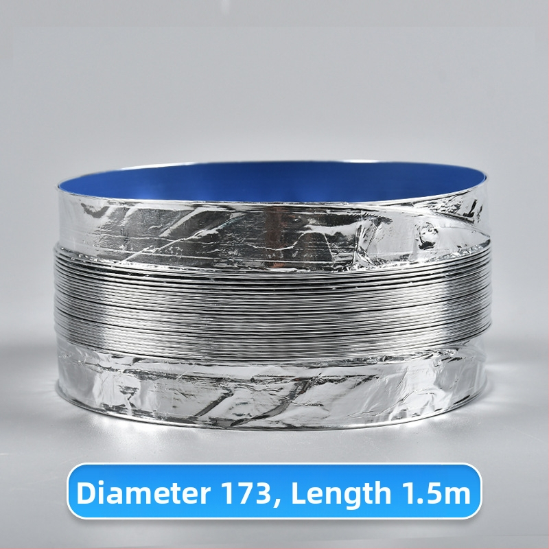 Телескопична двупластова дебела вентилационна тръба с алуминиево фолио за кухня и баня