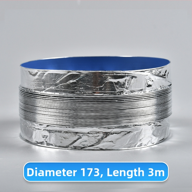 Телескопична двупластова дебела вентилационна тръба с алуминиево фолио за кухня и баня