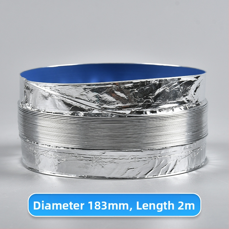 Телескопична двупластова дебела вентилационна тръба с алуминиево фолио за кухня и баня